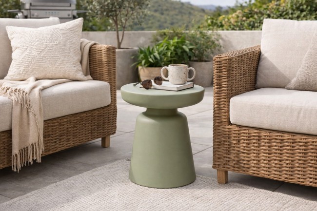 stolik kawowy, pomocniczy lub nocny zielony