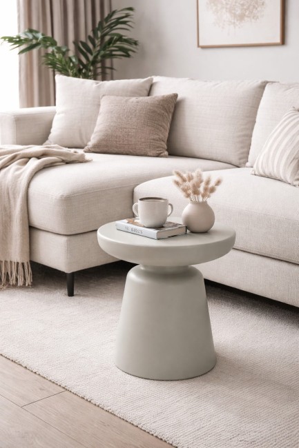 stolik kawowy, pomocniczy lub nocny szary