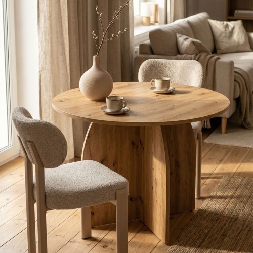 Blat stołu Yumi dąb artisan z wyraźnym usłojeniem drewna