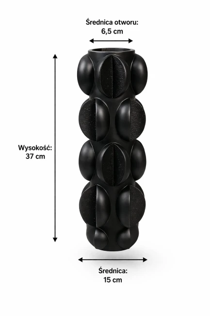 Wazon dekoracyjny Enso Black – czarny v mat c.png