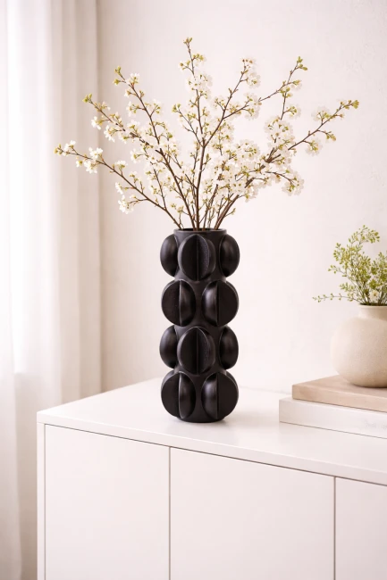 Wazon dekoracyjny Enso Black – czarny mat 1.png