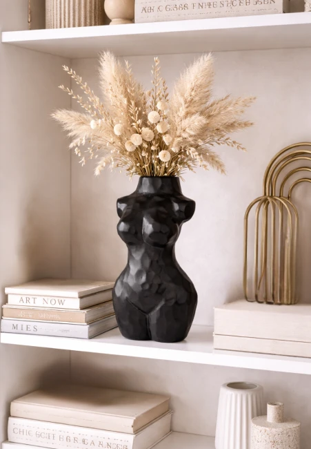 Wazon dekoracyjny Nana – czarny mat