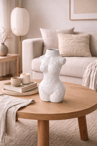 Wazon dekoracyjny Nana – biały mat