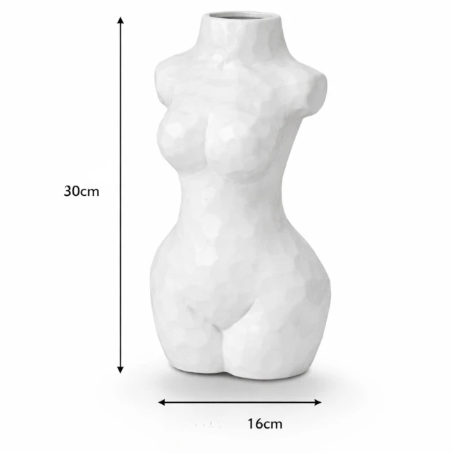 Wazon dekoracyjny Nana – biały mat