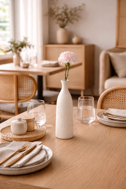 Wazon ceramiczny Mirao White – biały mat