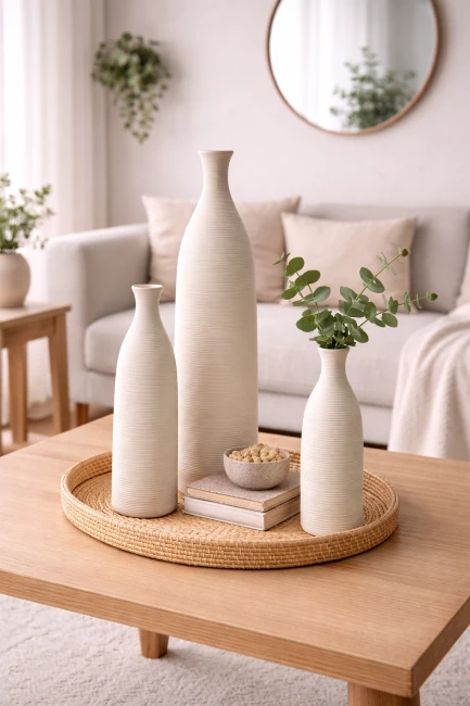 Wazon ceramiczny Mira White – biały mat