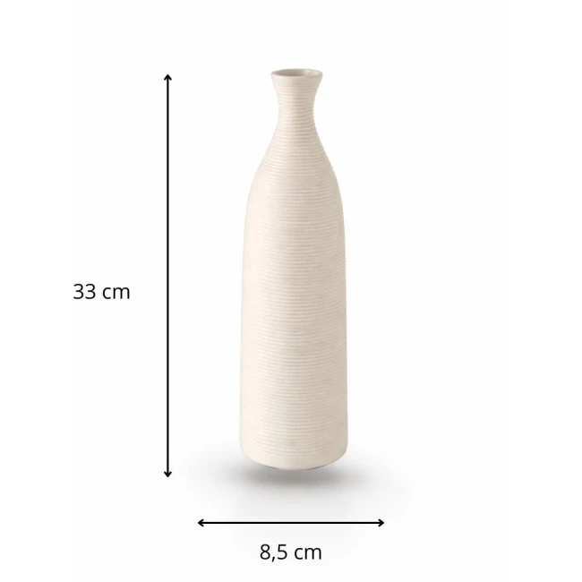 Wazon ceramiczny Mira M – biały