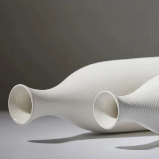 Wazon ceramiczny mira L – biały mat