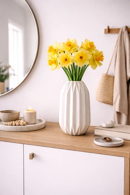 Wazon ceramiczny Riyo M – biały