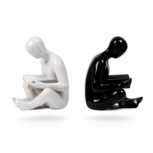 Podpórki do książek Bond – zestaw czarno-biały