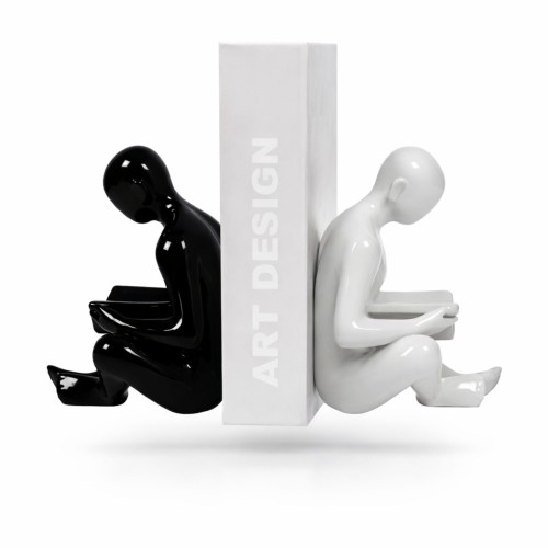 Podpórki do książek Bond – zestaw czarno-biały