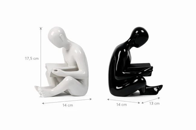 Podpórki do książek Bond – zestaw czarno-biały