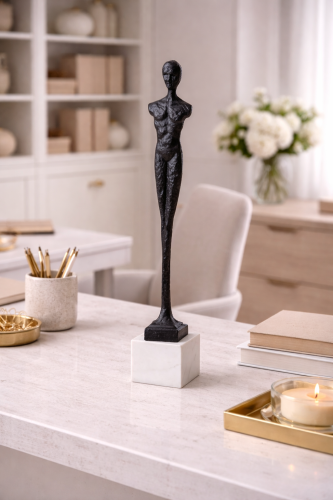 Rzeźba dekoracyjna Oscar – czarny metal