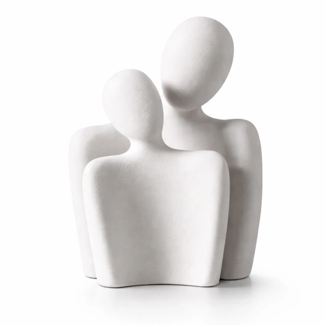 Zestaw figurek dekoracyjnych Duo Harmony – biały mat