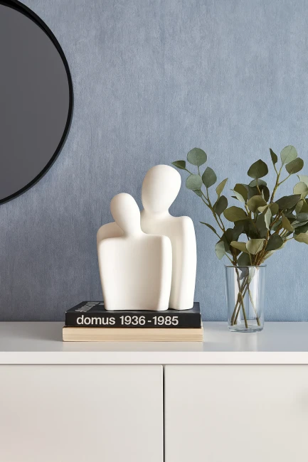 Zestaw figurek dekoracyjnych Duo Harmony – biały mat