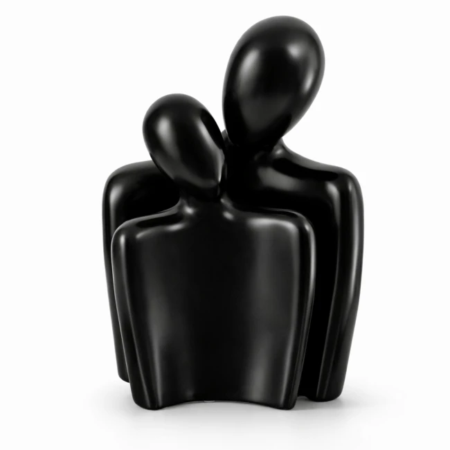 Zestaw figurek dekoracyjnych Duo Harmony – czarny