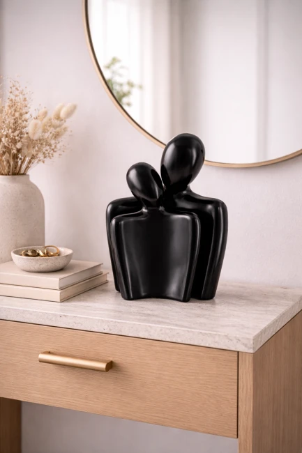 Zestaw figurek dekoracyjnych Duo Harmony – czarny