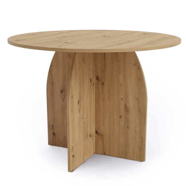 Okrągły stół do jadalni Yumi w kolorze Dąb Artisan