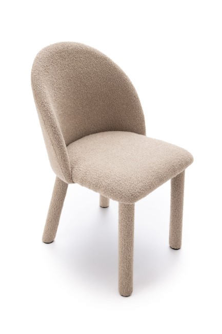 Krzesło Kawaī Bouclé khaki zestaw 2 szt. – Nash Design